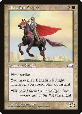 Benalish Knight [Weatherlight] | Fandemonia Ltd