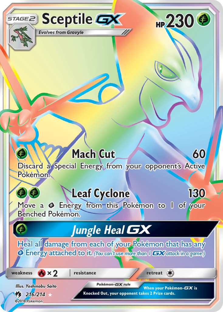 Sceptile GX (216/214) [Sun & Moon: Lost Thunder] | Fandemonia Ltd