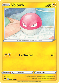 Voltorb (045/185) [Sword & Shield: Vivid Voltage] | Fandemonia Ltd
