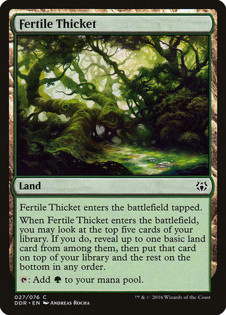 Fertile Thicket [Duel Decks: Nissa vs. Ob Nixilis] | Fandemonia Ltd