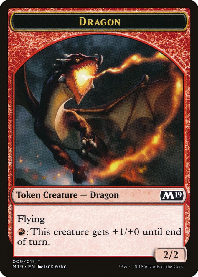 Dragon (009/017) [Core Set 2019 Tokens] | Fandemonia Ltd