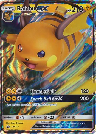 Raichu GX (SM213) (Jumbo Card) [Sun & Moon: Black Star Promos] | Fandemonia Ltd