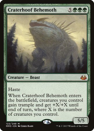 Craterhoof Behemoth [Modern Masters 2017] | Fandemonia Ltd