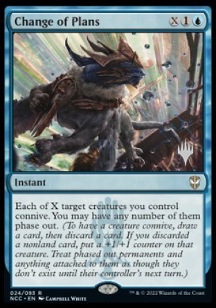 Change of Plans (Promo Pack) [Streets of New Capenna Commander Promos] | Fandemonia Ltd