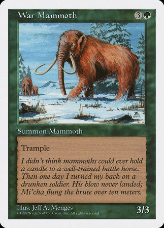 War Mammoth [Fifth Edition] | Fandemonia Ltd