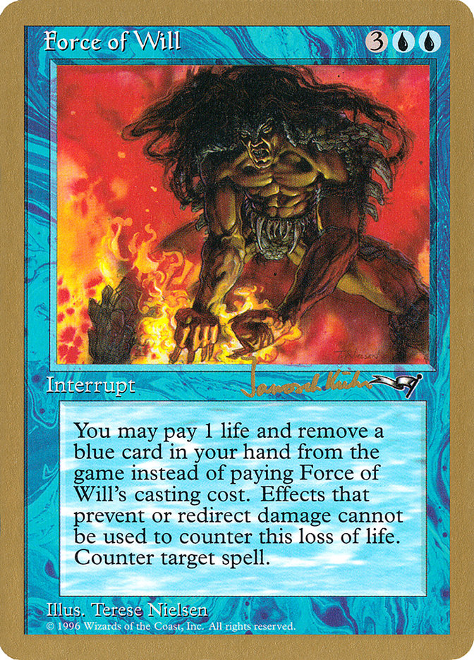 Force of Will (Janosch Kuhn) [World Championship Decks 1997] | Fandemonia Ltd