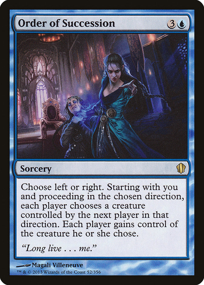 Order of Succession [Commander 2013] | Fandemonia Ltd
