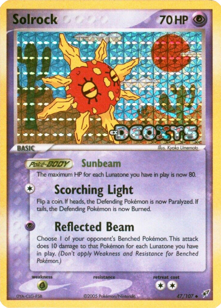 Solrock (47/107) (Stamped) [EX: Deoxys] | Fandemonia Ltd