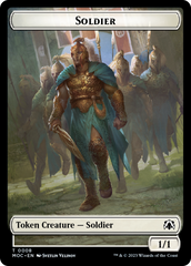 Vampire Knight // Soldier Double-Sided Token [March of the Machine Commander Tokens] | Fandemonia Ltd