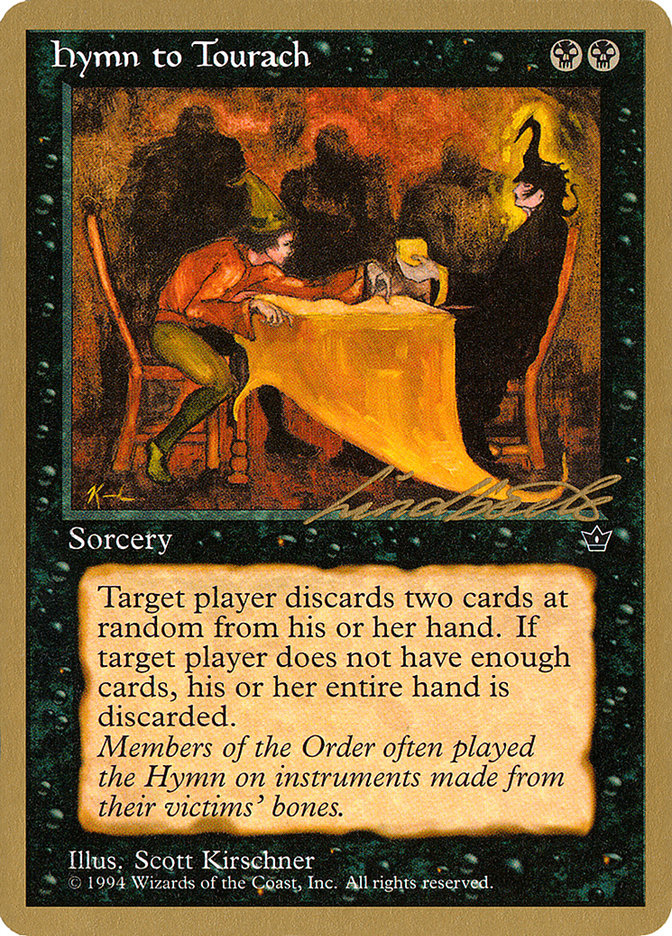 Hymn to Tourach (Table) (Leon Lindback) [Pro Tour Collector Set] | Fandemonia Ltd