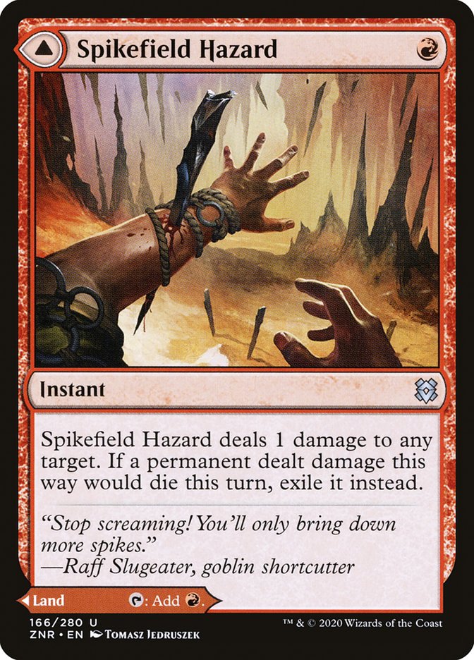 Spikefield Hazard // Spikefield Cave [Zendikar Rising] | Fandemonia Ltd