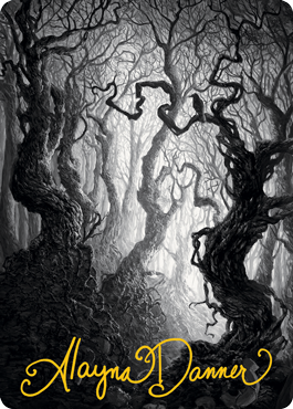 Forest 2 Art Card (Gold-Stamped Signature) [Innistrad: Midnight Hunt Art Series] | Fandemonia Ltd