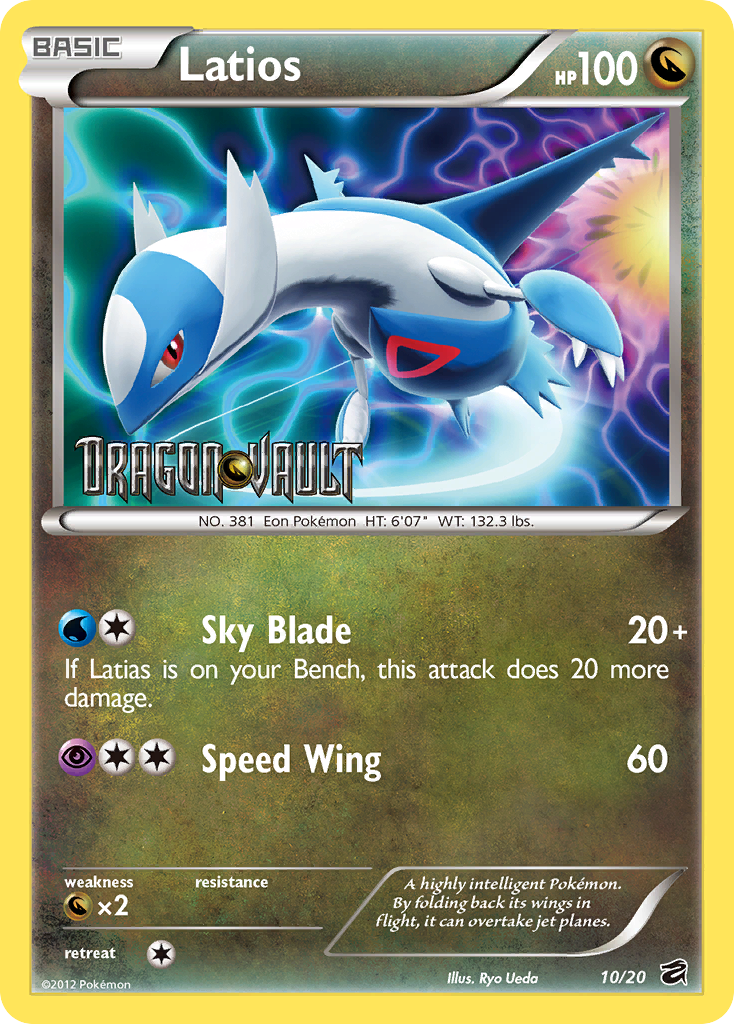 Latios (10/20) (Blister Exclusive) [Black & White: Dragon Vault] | Fandemonia Ltd