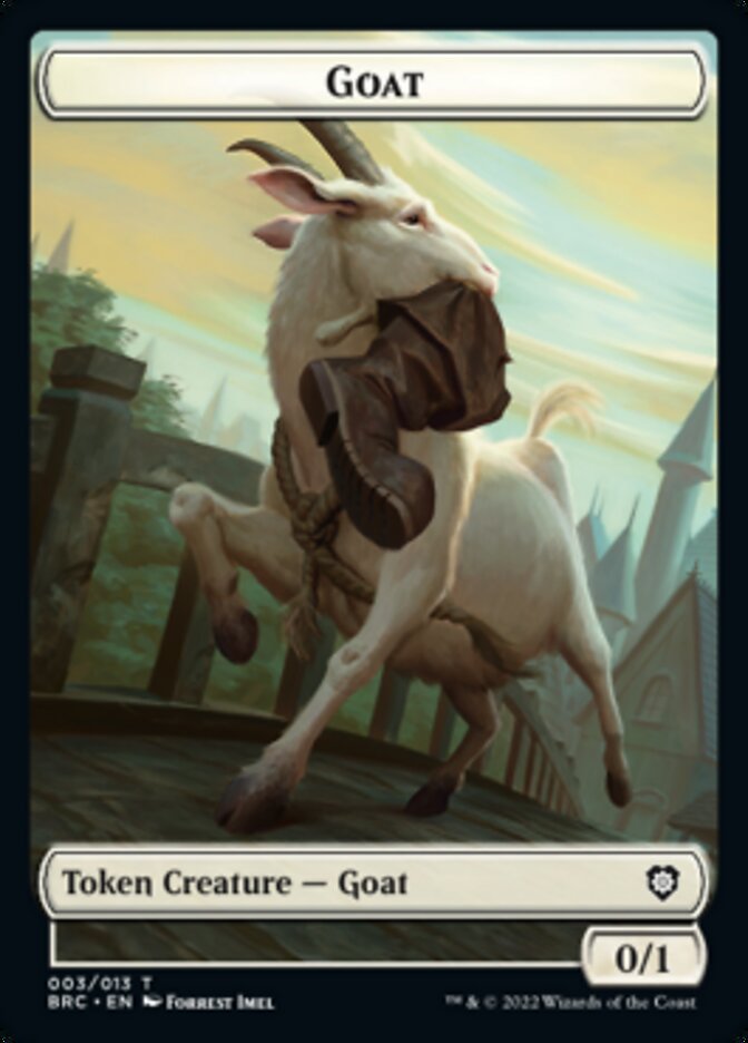 Construct (008) // Goat Double-Sided Token [The Brothers' War Commander Tokens] | Fandemonia Ltd
