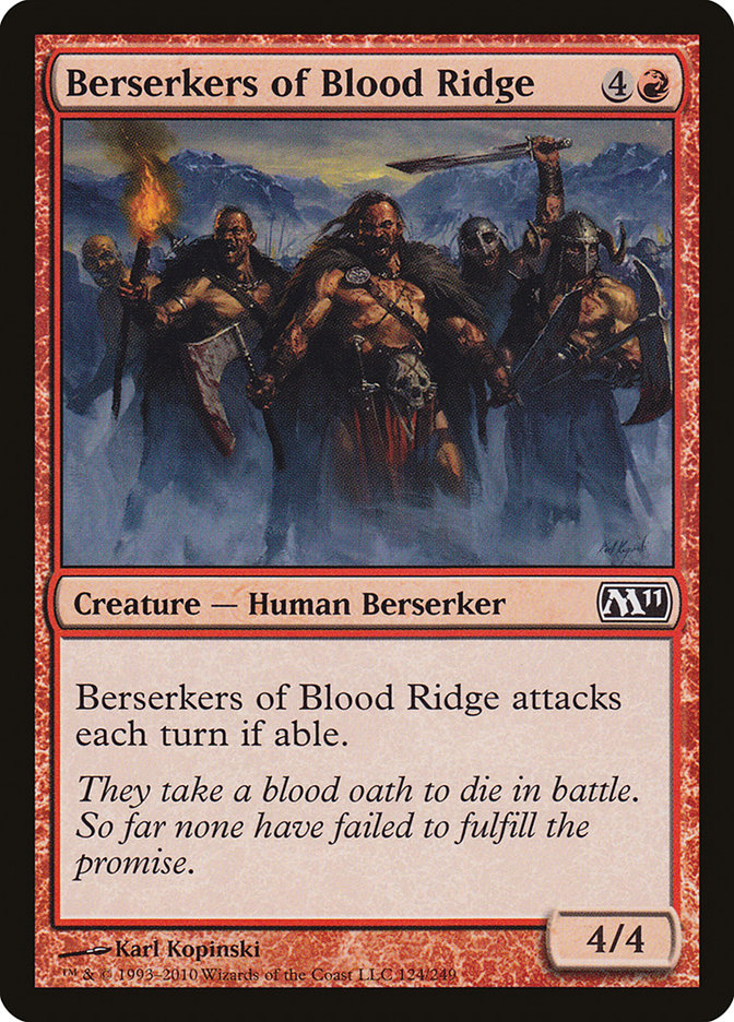 Berserkers of Blood Ridge [Magic 2011] | Fandemonia Ltd