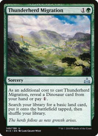 Thunderherd Migration [Rivals of Ixalan] | Fandemonia Ltd