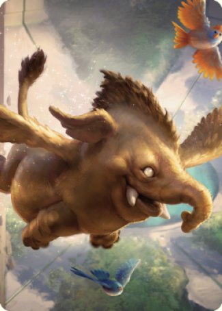 Lulu, Loyal Hollyphant Art Card (18) [Commander Legends: Battle for Baldur's Gate Art Series] | Fandemonia Ltd