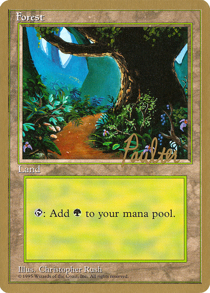 Forest (pp376) (Preston Poulter) [Pro Tour Collector Set] | Fandemonia Ltd