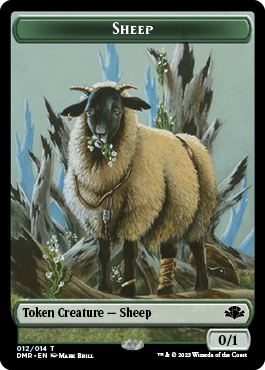 Goblin // Sheep Double-Sided Token [Dominaria Remastered Tokens] | Fandemonia Ltd