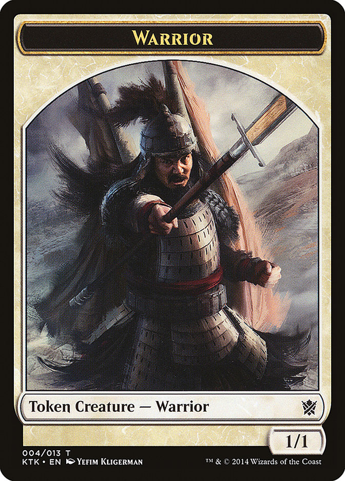 Warrior (004/013) [Khans of Tarkir Tokens] | Fandemonia Ltd