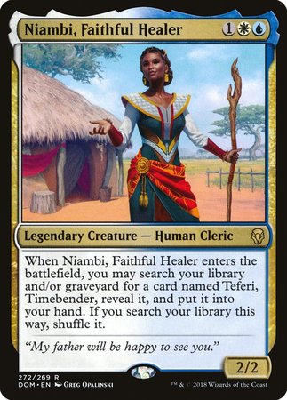 Niambi, Faithful Healer [Dominaria] | Fandemonia Ltd