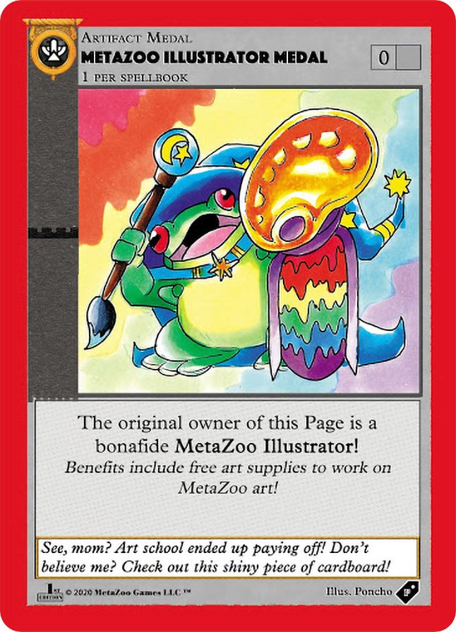 Metazoo Illustrator Medal [Medals] | Fandemonia Ltd