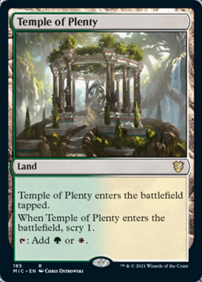 Temple of Plenty [Innistrad: Midnight Hunt Commander] | Fandemonia Ltd