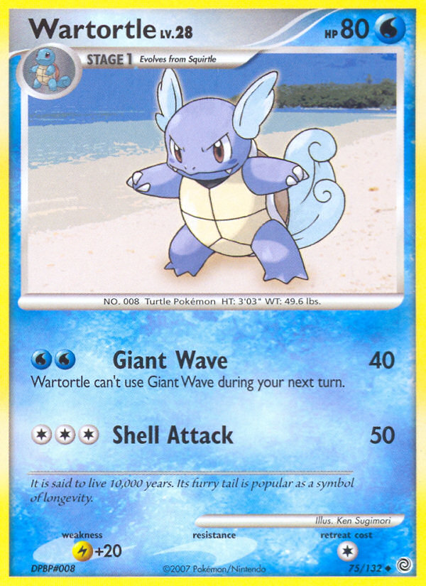 Wartortle (75/132) [Diamond & Pearl: Secret Wonders] | Fandemonia Ltd