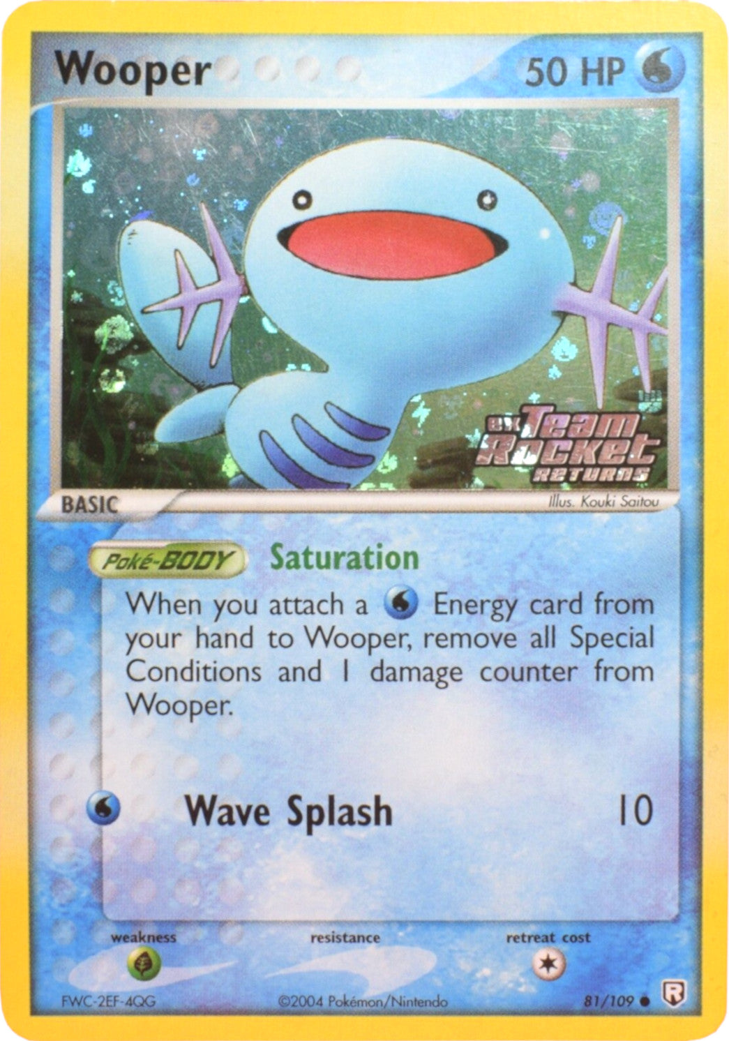 Wooper (81/109) (Stamped) [EX: Team Rocket Returns] | Fandemonia Ltd
