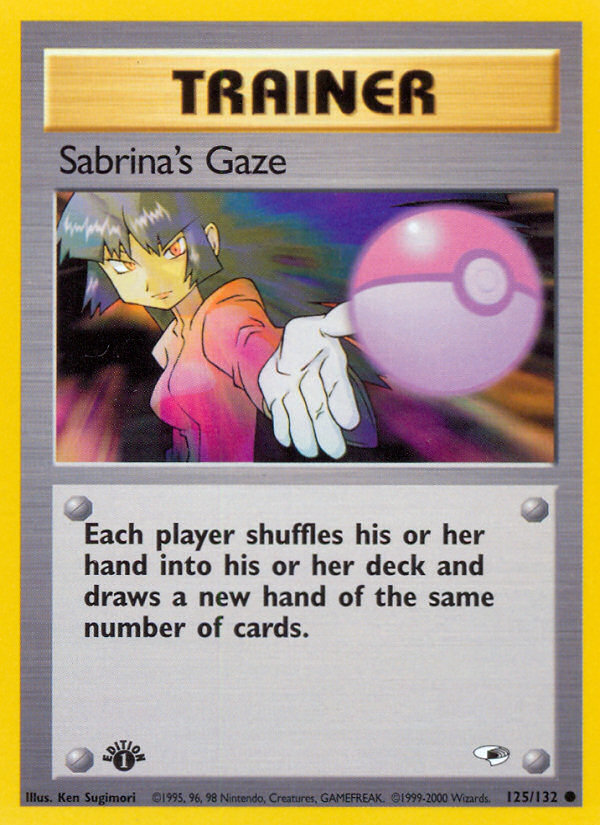 Sabrina's Gaze (125/132) [Gym Heroes 1st Edition] | Fandemonia Ltd