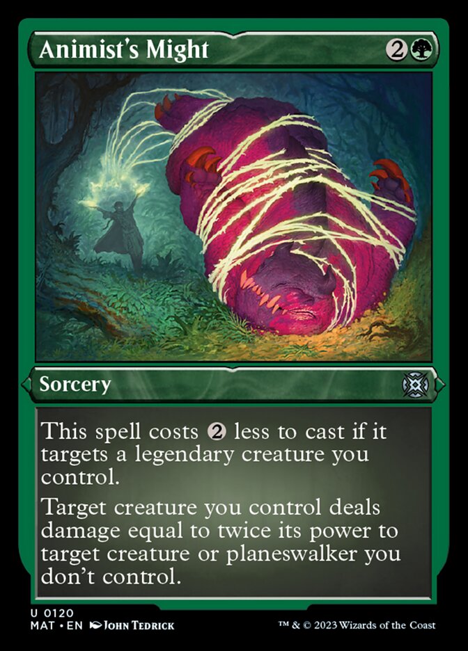 Animist's Might (Foil Etched) [March of the Machine: The Aftermath] | Fandemonia Ltd