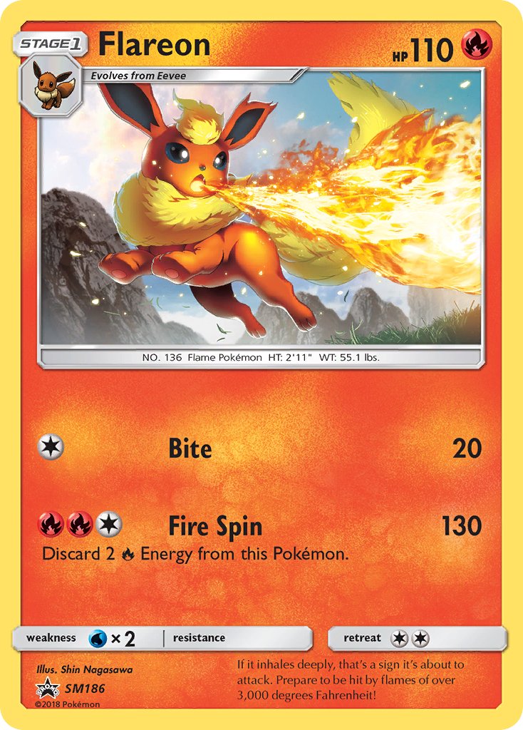 Flareon (SM186) [Sun & Moon: Black Star Promos] | Fandemonia Ltd