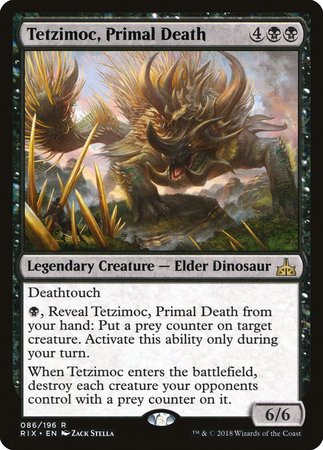 Tetzimoc, Primal Death [Rivals of Ixalan] | Fandemonia Ltd