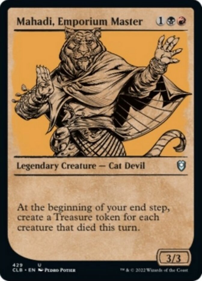 Mahadi, Emporium Master (Showcase) [Commander Legends: Battle for Baldur's Gate] | Fandemonia Ltd