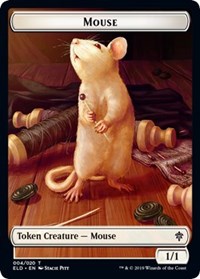 Mouse // Food (15) Double-sided Token [Throne of Eldraine Tokens] | Fandemonia Ltd