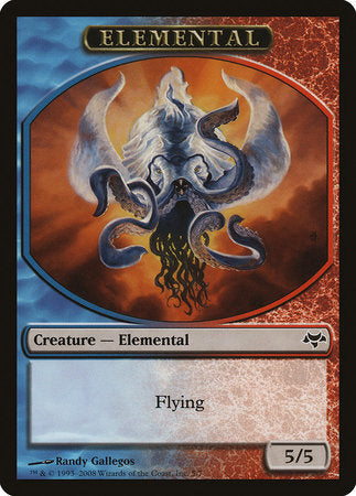 Elemental Token (Blue/Red) [Eventide Tokens] | Fandemonia Ltd