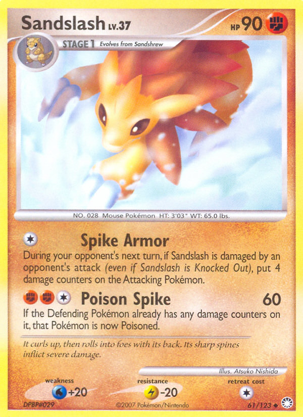 Sandslash (61/123) [Diamond & Pearl: Mysterious Treasures] | Fandemonia Ltd