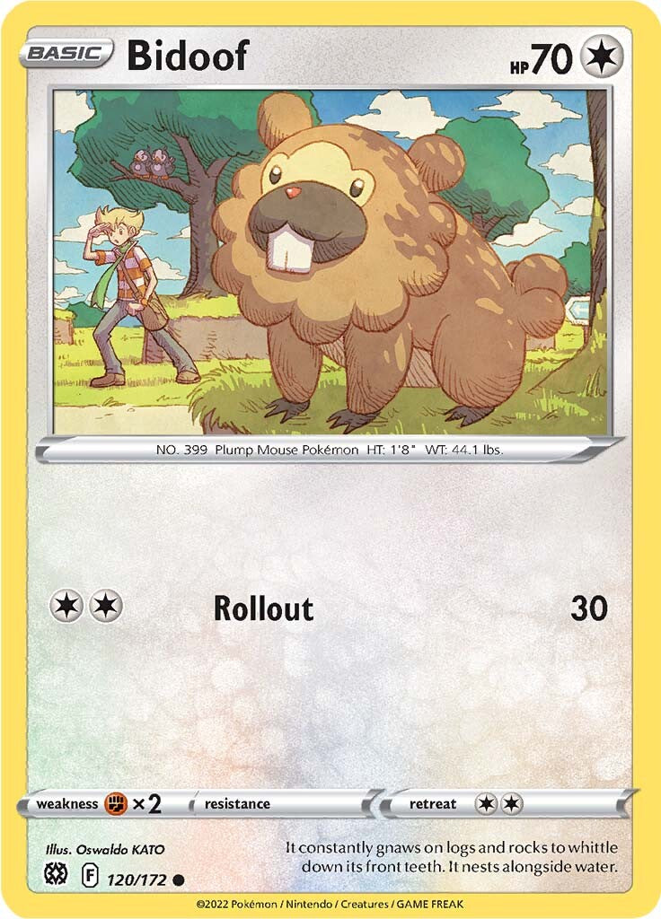 Bidoof (120/172) [Sword & Shield: Brilliant Stars] | Fandemonia Ltd