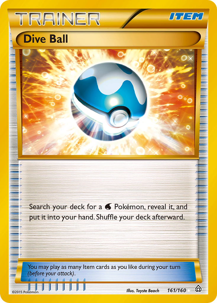 Dive Ball (161/160) [XY: Primal Clash] | Fandemonia Ltd