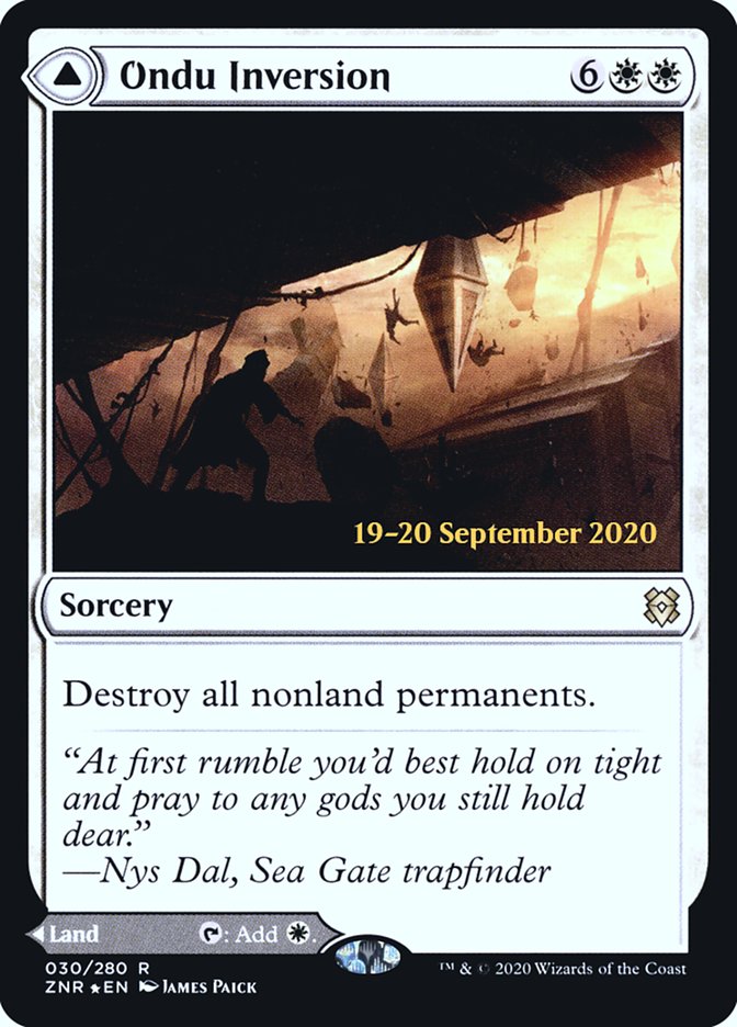 Ondu Inversion // Ondu Skyruins  [Zendikar Rising Prerelease Promos] | Fandemonia Ltd
