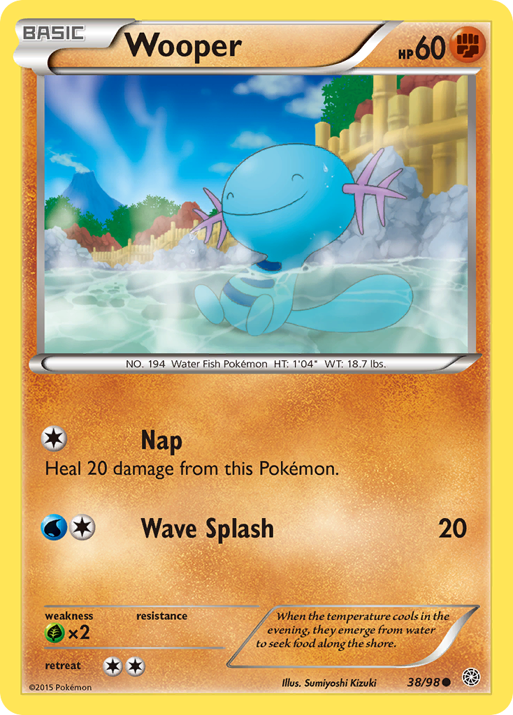 Wooper (38/98) [XY: Ancient Origins] | Fandemonia Ltd