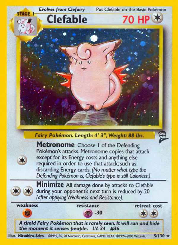 Clefable (5/130) [Base Set 2] | Fandemonia Ltd