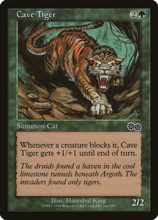 Cave Tiger [Urza's Saga] | Fandemonia Ltd