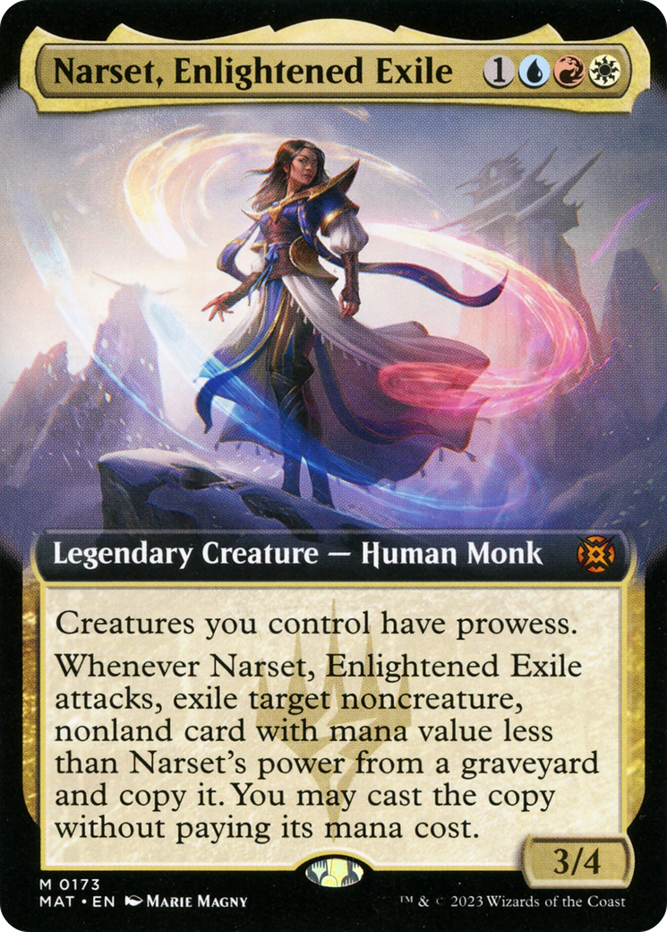 Narset, Enlightened Exile (Extended Art) [March of the Machine: The Aftermath] | Fandemonia Ltd