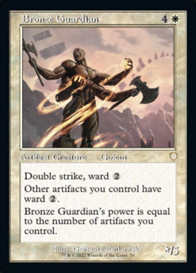 Bronze Guardian (Retro) [The Brothers' War Commander] | Fandemonia Ltd