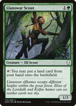 Llanowar Scout [Dominaria] | Fandemonia Ltd