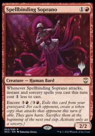 Spellbinding Soprano (Promo Pack) [Streets of New Capenna Commander Promos] | Fandemonia Ltd