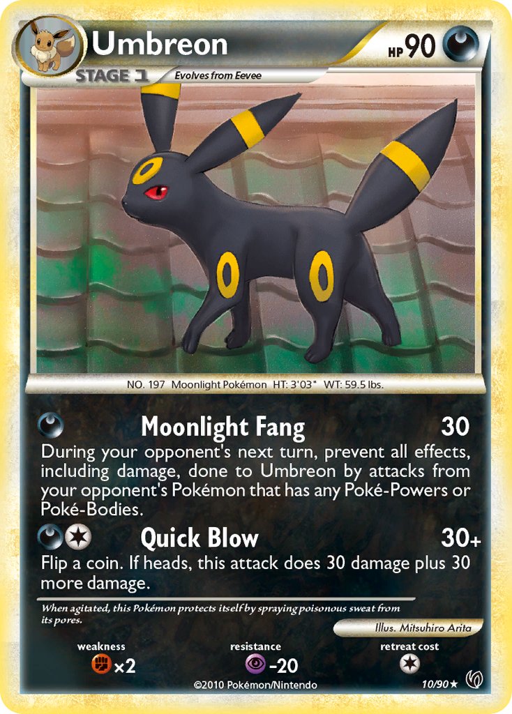 Umbreon (10/90) (Theme Deck Exclusive) [HeartGold & SoulSilver: Undaunted] | Fandemonia Ltd