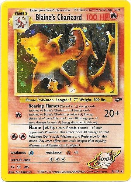 Blaine's Charizard (2/132) [Gym Challenge Unlimited] | Fandemonia Ltd