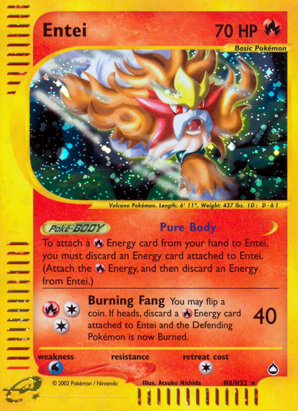 Entei (H8/H32) [Aquapolis] | Fandemonia Ltd